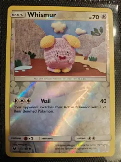 Whismur 117/168 Sm-Celestial Storm Reverse Holo NM Pokemon Tcg - Image 1