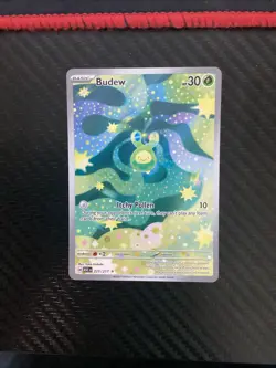 Budew 221/217 Illustration Rare Pokemon Ascended Heroes NM - Image 1