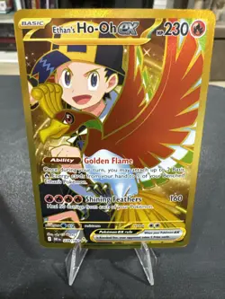 Pokemon TCG Gold Ethan's Ho-Oh EX Card 239/182 NM/Mint - Image 1
