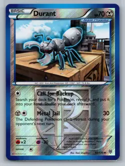 Durant (Team Plasma) (92) Plasma Storm #92/135 Reverse Holo Pokemon Card - Image 1