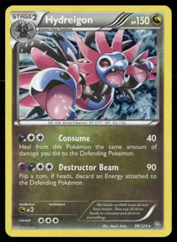 Hydreigon (Cracked Ice Holo) 98/124 Holo Holo Rare Deck Exclusives Pokemon MP - Image 1