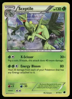 Sceptile 8/116 Holo Rare Plasma Freeze Pokemon Holo HP - Image 1