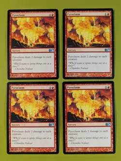 Pyroclasm x4 Magic 2011 M11 4x Playset Magic the Gathering MTG - Image 1