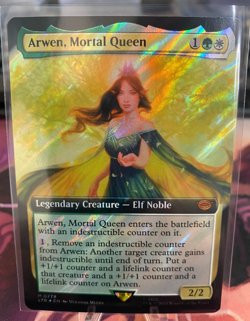 MTG, ARWEN, MORTAL QUEEN (EXTENDED ARTSURGE FOIL) (LTR) NM OR BETTER CONDITION - Image 1