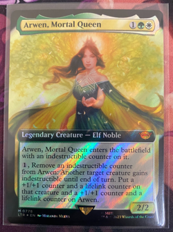 MTG, ARWEN, MORTAL QUEEN (EXTENDED ARTSURGE FOIL) (LTR) NM OR BETTER CONDITION - Image 2
