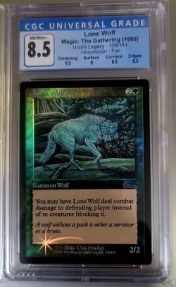 Urza's Legacy MTG FOIL Lone Wolf CGC 8.5 Magic - Image 1
