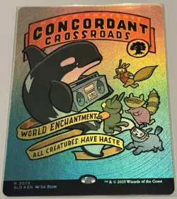 🌟 Concordant Crossroads (Rainbow 🌈 Foil) Secret Lair FOIL MTG KEXP 🌟 - Image 1