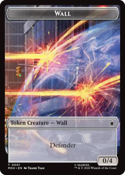 Wall || Moloid Double-Sided Token - Marvel Super Heroes (MSH) - Image 1