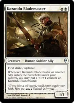 MTG - KAZANDU BLADEMASTER - Zendikar(U) - Image 1