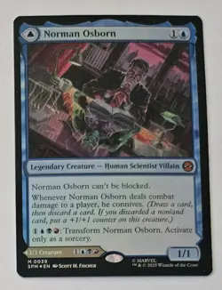 Norman Osborn 0039 MTG Marvel's Spider-Man Mythic NP Foil - Image 1