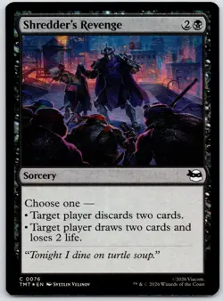 Shredder's Revenge 0076 Teenage Mutant Ninja Turtles MTG Foil NM - Image 1