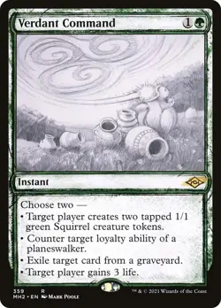NM - Verdant Command (Showcase) [MH2 - 359] Modern Horizons 2 - Image 1