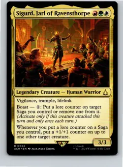 Magic the Gathering Sigurd, Jarl of Ravensthorpe Assassin's Creed MTG Free Ship! - Image 1
