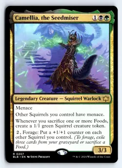 Camellia, the Seedmiser 207 Rare Promo Pack: Bloomburrow Magic: The Gathering NM - Image 1