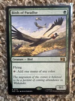 Mtg Birds of Paradise 0170 Marvel Super Heroes - Image 1