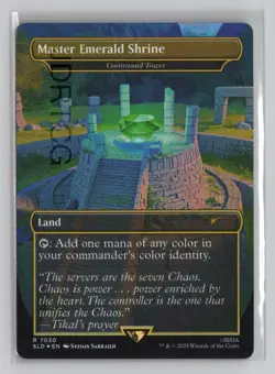 Magic the Gathering Secret Lair Sonic Master Emerald Shrine Command Tower Foil - Image 1