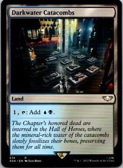 Magic the Gathering Darkwater Catacombs Warhammer 40,000 Commander MTG - Image 1