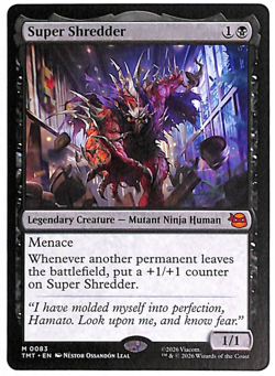 MTG Super Shredder Non-Foil NM TMNT Universes Beyond TMT #0083 Mythic Rare - Image 1