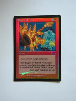 Rack and Ruin FOIL Urza's Legacy NM Red Uncommon MTG - Image 1