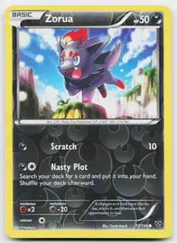 Zorua 72/146 Common XY Pokemon Reverse Holo Near Mint - Image 1