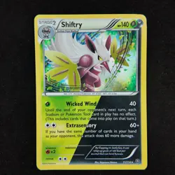 Shiftry 11/114 Shiny Holo Steam Siege XandY Pokemon Eng MP - Image 1