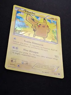 HOLO Pikachu 5/12 MacDonald's Macdo Mcdo 2013 Carte Pokemon FR - Image 3