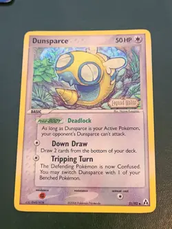 Dunsparce Uncommon Legend Maker 31/92 Stamped Reverse Holo Pokemon TCG LP-MP - Image 1