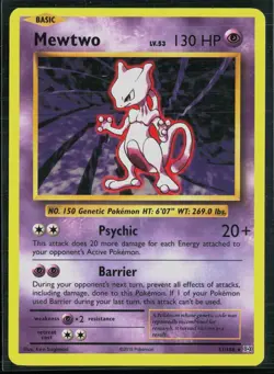 Mewtwo 51/108 Evolutions Rare Pokemon - Image 1