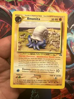 Carte Pokemon Wizards Neo Discovery Amonita 60/75 Francais Vf Fr - Image 2