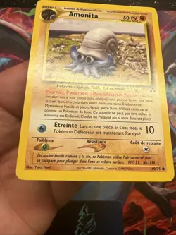 Carte Pokemon Wizards Neo Discovery Amonita 60/75 Francais Vf Fr - Image 5