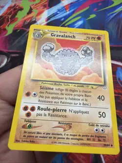 Carte Pokemon Gravalanch 30/64 Wizards Neo Revelation Francais Vf Fr - Image 4