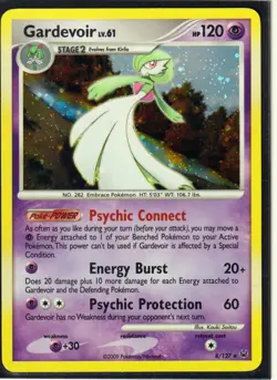 2009 POKEMON Card GARDEVOIR 8/127 - PLATINUM- RARE - HOLO - NM/LP (Excellent) - Image 1