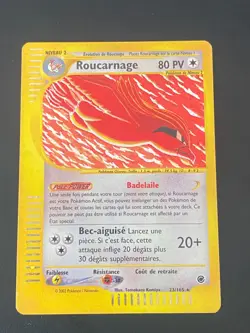 CARTE POKEMON ROUCARNAGE 23/165 FR HOLO WIZARDS EXPEDITION - TBE/EXC - Image 1