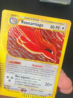 CARTE POKEMON ROUCARNAGE 23/165 FR HOLO WIZARDS EXPEDITION - TBE/EXC - Image 2