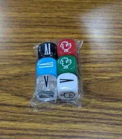 MTG Final Fantasy Magic Great War Festival Expansion Symbol Dice 6-Piece Set JP - Image 1