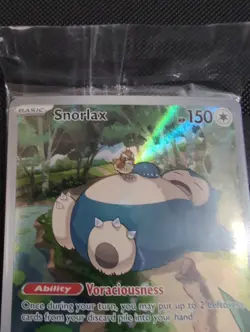2023 Pokemon TCG 151 Snorlax SVP 051 Black Star Promo Illustration Rare Holo NM - Image 2