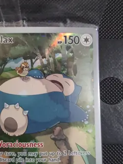 2023 Pokemon TCG 151 Snorlax SVP 051 Black Star Promo Illustration Rare Holo NM - Image 4