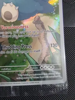 2023 Pokemon TCG 151 Snorlax SVP 051 Black Star Promo Illustration Rare Holo NM - Image 5