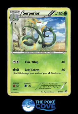 Serperior 5/114 | Black & White Holo | Pokemon Rare Holo | DMG - Image 1
