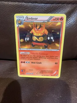 Pokemon TCG Emboar holo 20/114 Black & white base (DMG) - Image 1