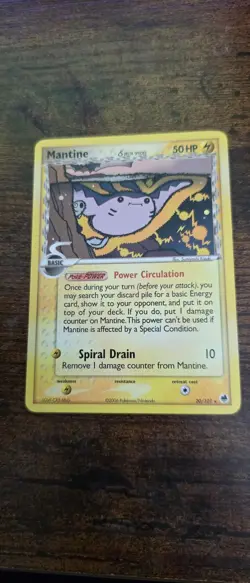 Mantine 20/101 Rare Dragon Frontiers Pokemon Lightly Played - Image 1