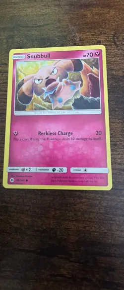 Snubbull 90/149 Common SM Base Set Pokemon Lightly Played - Image 1
