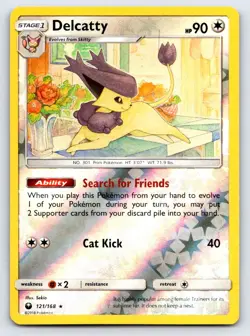 Delcatty 121/168 Holo Rare Celestial Storm Pokemon Reverse Holo Lightly Played - Image 1