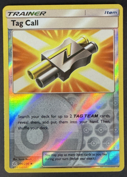 Tag Call 206/236 Reverse Holo - SM Cosmic Eclipse - Pokemon TCG - NM - Image 1