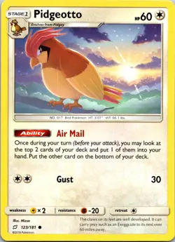 PIDGEOTTO - 123/181 - TEAM UP - - LP - Image 1