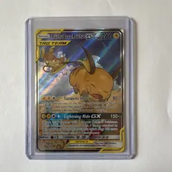 The Pokemon Company Raichu & Alolan Raichu GX TAG TEAM Alt Full Art Holo 221/236 - Image 1