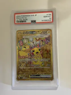 Pokemon Card: 2024 pokemon PSA 10 SV8a JP Pikachu Ex Ultra Rare 236/187 - Image 1