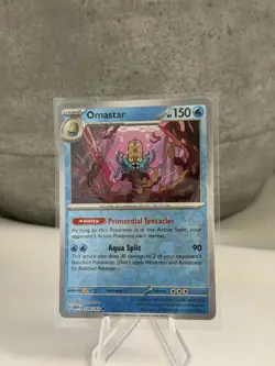 Omastar 139/165 Pokemon 151 Reverse Holo Rare TCG Card Great Condition - Image 1
