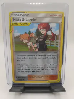 Misty & Lorelei 199/236 Uncommon Cosmic Eclipse Pokemon Reverse Holo - Image 1