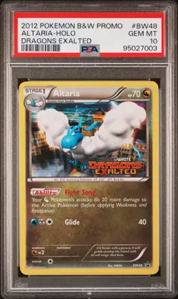 Pokemon Altaria Holo Promo BW48/124 Dragons Exalted Prerelease PSA 10 Gem Mint - Image 1